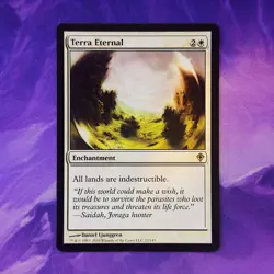 Terra Eternal Worldwake WWK 22 WKK Lands Indestructible Enchantment White MTG - Image 1