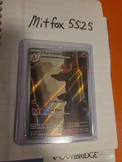Pokemon Charmeleon Scarlet and Violet 151 Illustration Card - Image 1