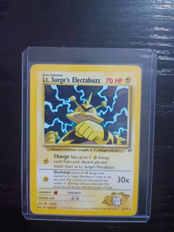 Pokemon Card Lt. Surge's Electabuzz Gym Heroes HOLO 6/132 ENG played - good - Image 2