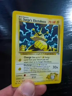 Pokemon Card Lt. Surge's Electabuzz Gym Heroes HOLO 6/132 ENG played - good - Image 5