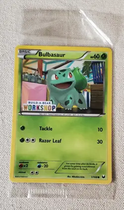 POKEMON 2012 BULBASAUR BUILD-A-BEAR WORKSHOP PROMO 1/108 SEALED DARK EXPLORERS - Image 1