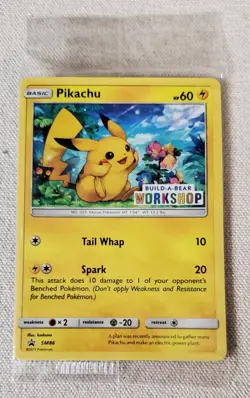 POKEMON 2016 2017 PIKACHU BUILD-A-BEAR WORKSHOP SET 20/108 & SM86 SEALED NM - Image 4