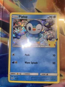 Pokemon - Piplup HOLO 20/25 - 25th Anniversary McDonalds Promo 2021 B2 NM/M - Image 4