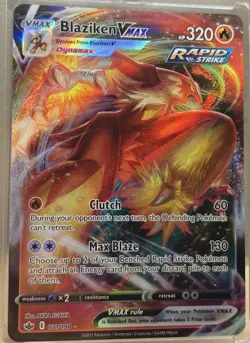 Blaziken VMAX 021/198 Ultra Rare Holo SWSH06: Chilling Reign NM Pokemon - Image 2