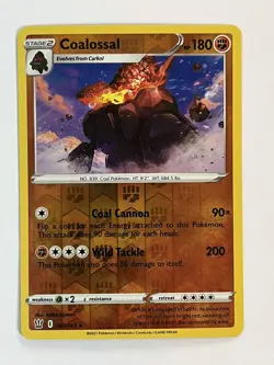 Pokemon TCG Coalossal Sword & Shield - Battle Styles 080/163 Reverse Holo - Image 1
