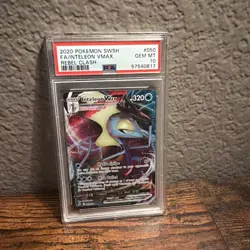 Pokemon TCG Inteleon VMAX Rebel Clash 050/192 Holo Card PSA10 - Image 1