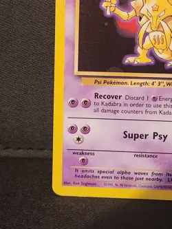 Kadabra 46/130 Base Set 2 - LP Condition - 2000 Pokemon Card - Vintage WOTC - Image 3