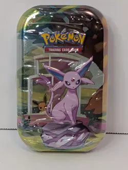 Pokemon TCG: Scarlet & Violet- Prismatic Evolutions Mini Tin - Espeon SEALED - Image 1