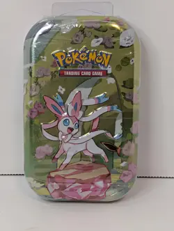 Pokemon TCG: Scarlet & Violet- Prismatic Evolutions Mini Tin - Espeon SEALED - Image 3