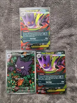 Lot Of 3 Pokemon Cards Haunter 027 Promo And 2 Mega Gengar Ex 056/094 - Image 1