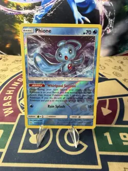 Phione Reverse Holo 57/236 Rare SM - Cosmic Eclipse Pokemon - Image 1