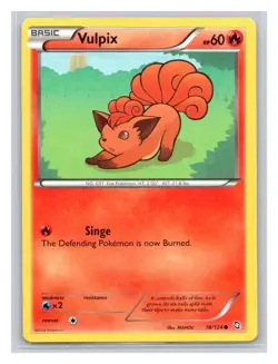 Pokemon TCG Vulpix 18/124 Dragons Exalted Normal LP - Image 1