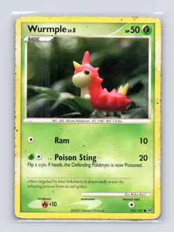 Pokemon TCG Wurmple 103/127 Platinum Normal DMG - Image 1