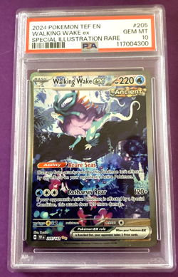 2024 Pokemon Temporal Forces Walking Wake ex 205/162 SIR PSA 10 - Image 1