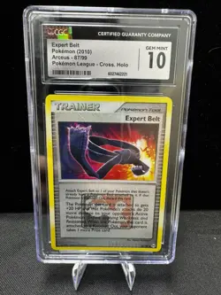 CGC 10 Gem Mint EXPERT BELT 2010 POKEMON ARCEUS HOLO POKEMON LEAGUE B 87/99 - Image 1