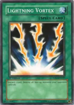 Yugioh! LP Lightning Vortex - 5DS1-EN027 - Common - Unlimited Edition Lightly Pl - Image 1