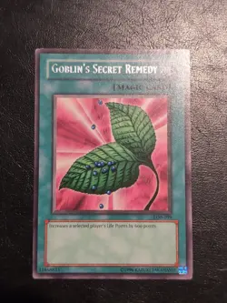Yu-Gi-Oh! RARE CARD GOBLIN'S SECRET REMEDY LOB-099 1996 VINTAGE PRINT LP - Image 1