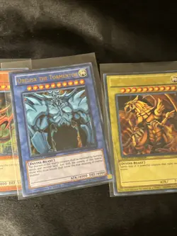 Yugioh Egyptian God Cards Set Slifer Obelisk Ra Ultra Rare YGLD-ENG01 G02 G03 - Image 3