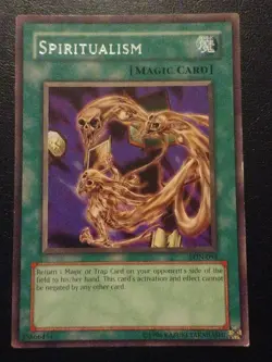 Yu-Gi-Oh! RARE CARD SPIRITUALISM LON-094 VINTAGE PRINT LP - Image 1