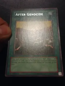 Yu-Gi-Oh! RARE CARD AFTER GENOCIDE LOD-086 1996 VINTAGE PRINT LP - Image 2