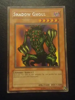 Yu-Gi-Oh! RARE CARD SHADOW GHOUL MRD-090 1996 VINTAGE PRINT LP - Image 1