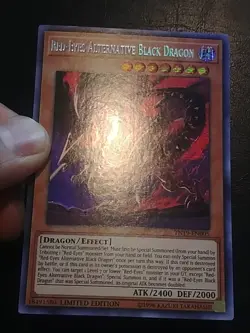 Yu-Gi-Oh! PRISMATIC SECRET RARE RED-EYES ALTERNATIVE BLACK DRAGON TN19-EN005 NM - Image 2