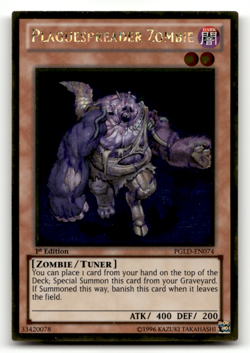 Plaguespreader Zombie PGLD-EN074 Gold Rare Premium Gold LP - Image 1