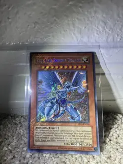 Yu-Gi-Oh Blue-Eyes Shining Dragon Secret Rare RP02-EN096 Foil Bleed - Image 1