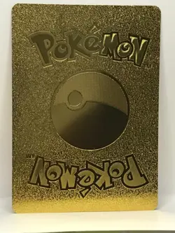 Kingler VMAX Metal Gold Foil Pokemon Card Fan Art Display Card HP330 - Image 2