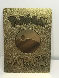 Flareon VMAX Metal Gold Foil Pokemon Card Fan Art Display Card HP320 - Image 2