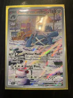Pokemon Metagross TCG Scarlet & Violet Temporal Forces Holo Card 178/162 - Image 1