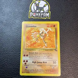 Hitmonlee - 22/62 - Pokemon Fossil 1st Edition Rare Card WOTC MP - Image 1