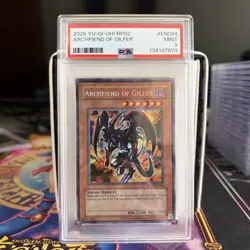 PSA 9 Unlimited Archfiend Of Gilfer 2025 RP02-EN094 Yugioh Card (Reprint) - Image 1