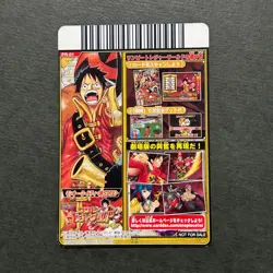 S3284 Straw Hat Crew One Piece Berry Match Film Z Movie Promo Card Nami Zoro N23 - Image 2