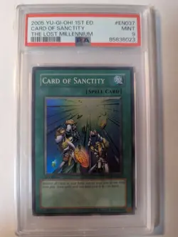 GRADED PSA 9 Card of Sanctity TLM-EN037 The Lost Millennium 1st Edition - Image 1