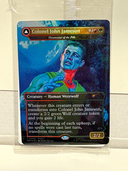 Hasbro Marvel Legends Magic The Gathering Man Wolf Exclusive card MIP - Image 1