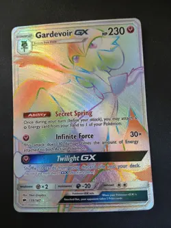 Gardevoir GX 159/147 Pokemon Card TCG Burning Shadows Sun & Moon Secret Rare - Image 1