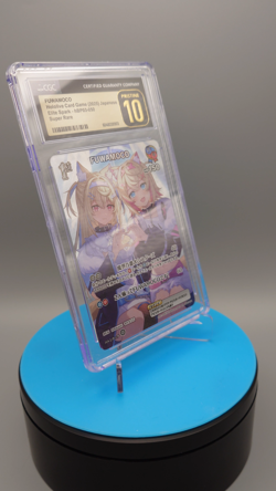 CGC Pristine 10 Hololive Official CARD GAME FUWAMOCO SR hBP03-050 Super Rare - Image 2