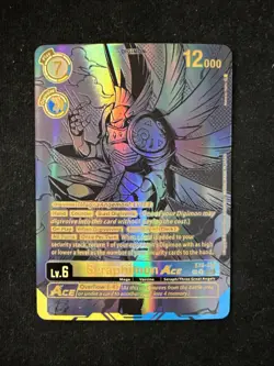 Seraphimon ACE EX6-028 Textured Alt Art Digimon Trading Card Game - Image 1