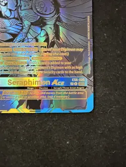 Seraphimon ACE EX6-028 Textured Alt Art Digimon Trading Card Game - Image 4
