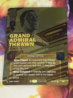 Grand Admiral Thrawn Grand Schemer 1097 Prestige Foil Star Wars Unlimited Card - Image 1