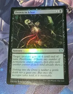 MTG *FOIL* Phyrexia: All will be One Uncommon DROWN IN ICHOR NM - Image 1
