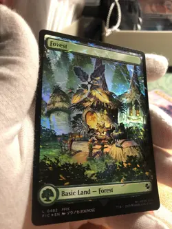 Magic The Gathering-Final Fantasy Chocobo Track Stamped Foil Lands Set Of 5 NM✨ - Image 2