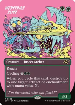 Webstrike Elite Borderless 0345 MTG Aetherdrift Rare NP - Image 1