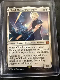 MTG Cloud, Midgar Mercenary Final Fantasy FIN 0010 Mythic Equipment - Image 1