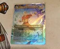 Aang At The Crossroads Borderless FOIL Avatar Pack Fresh MTG MINT - Image 1