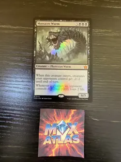 MTG - Massacre Wurm - 714 - Foundations - Foil - NM - Image 1