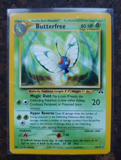 Butterfree 19/75, Non Holo Rare, Neo Discovery, Unlimited Pokemon Card + 2 Cards - Image 4