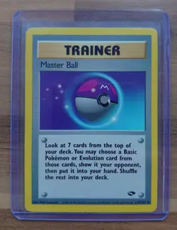 Master Ball 116/132, Uncommon, Gym Challenge, Unlimited, Pokemon Card - Image 1