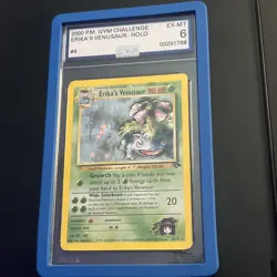 CGC 6 Ink Error Erika's Venusaur Gym Challenge 4/132 Holo Pokemon WITH GUARD - Image 2